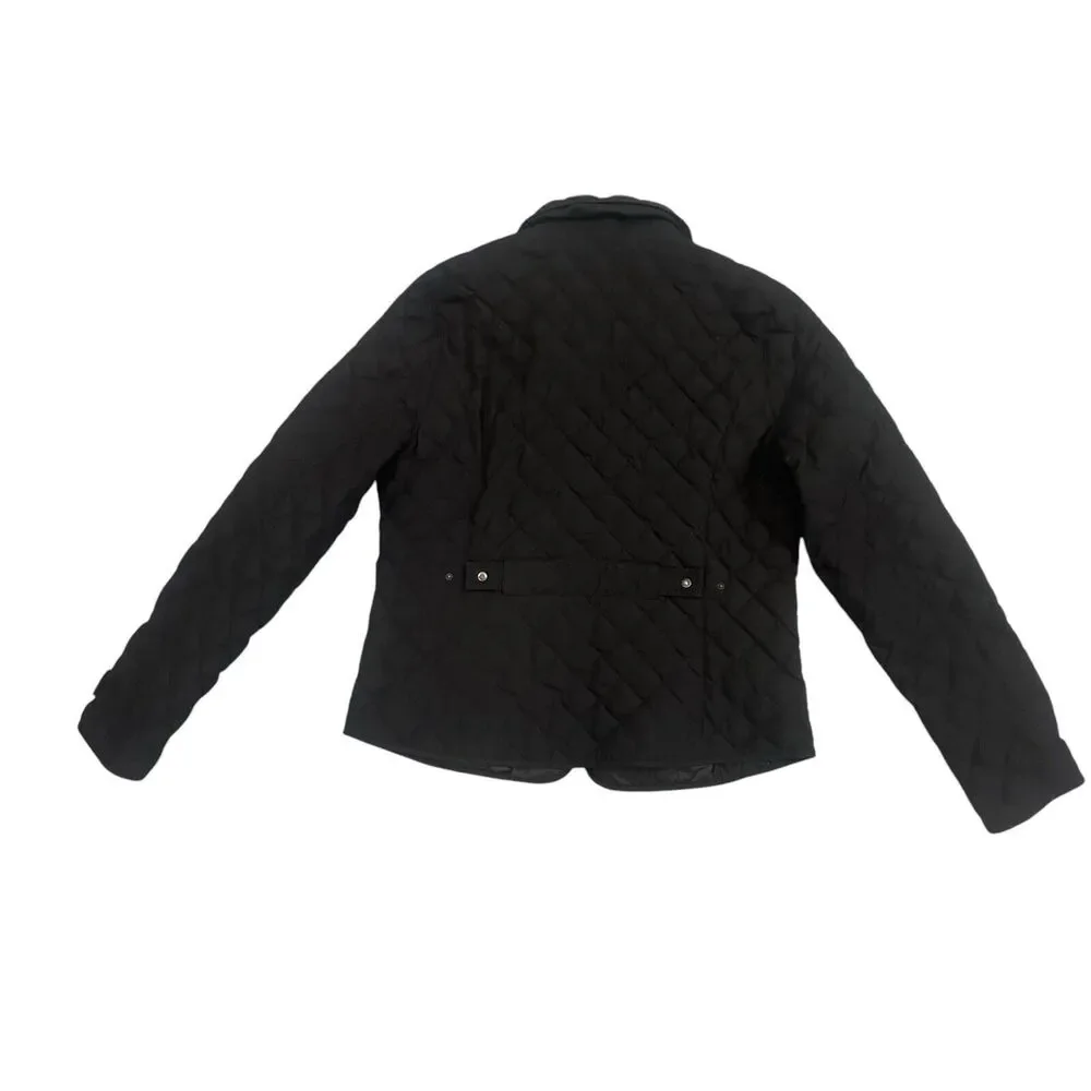 Eddie Bauer 650 Fill Power Premium Goose Down Black Jacket Women’s M Quilted - Picture 8 of 12